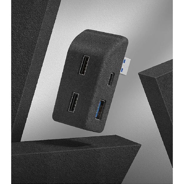 For Tesla Model 3 Highland Model Y Juniper 2021-2025 Glove Box Flocking USB HUB Adapter Quick Charger Car Accessories