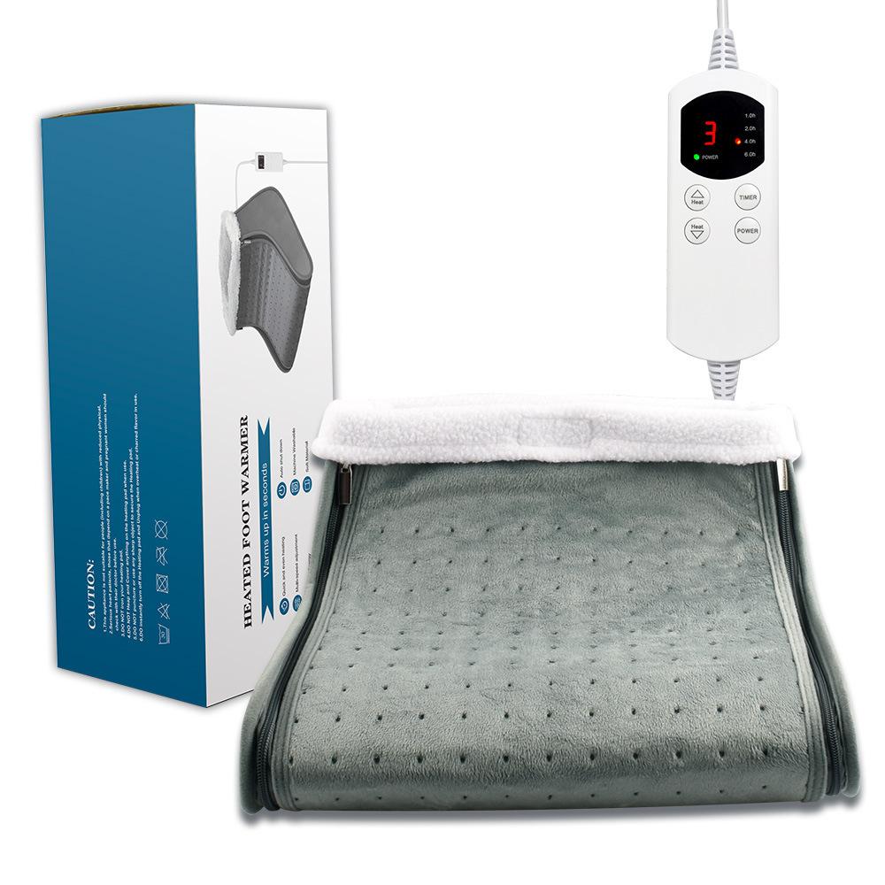 

HP4555B Electric Heated Foot Warmer Boot Slipper with Temperature Control for Office and Home