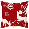 New Christmas Sofa Pillow Cover Home Animal Letter Print Bedside Pillow Cover