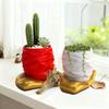 Creative Hand Holding Heart Flowerpot Green Potted Plants Container Home Courtyard Garden Decor Handicrafts Ornament