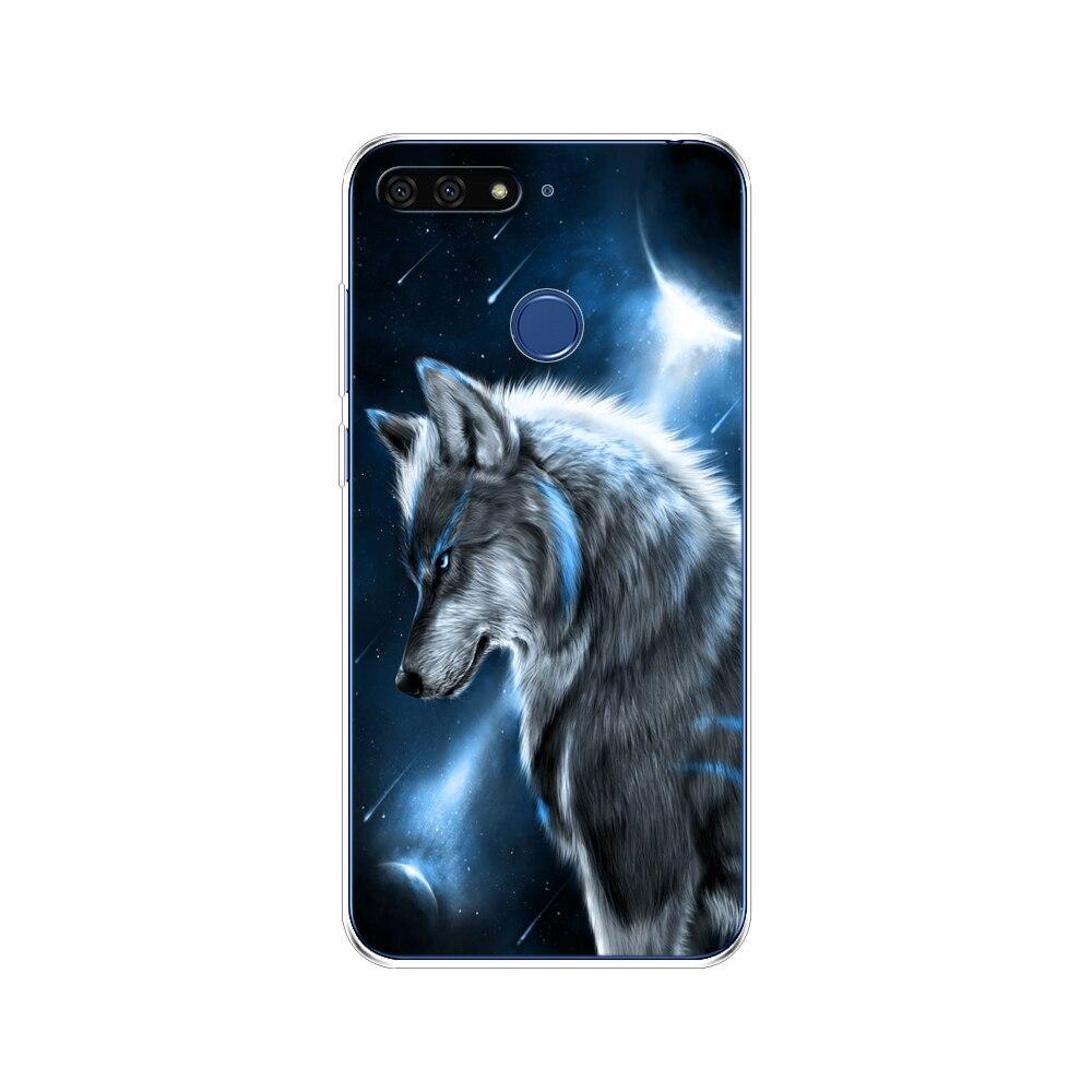 Pro Huawei Honor 7C 5,7 palcový kryt pouzdra Měkký silikonový TPU Roztomilý kryt Zadní ochranné pouzdro na telefon Pro Huawei honor 7c Aum-L41 tašky