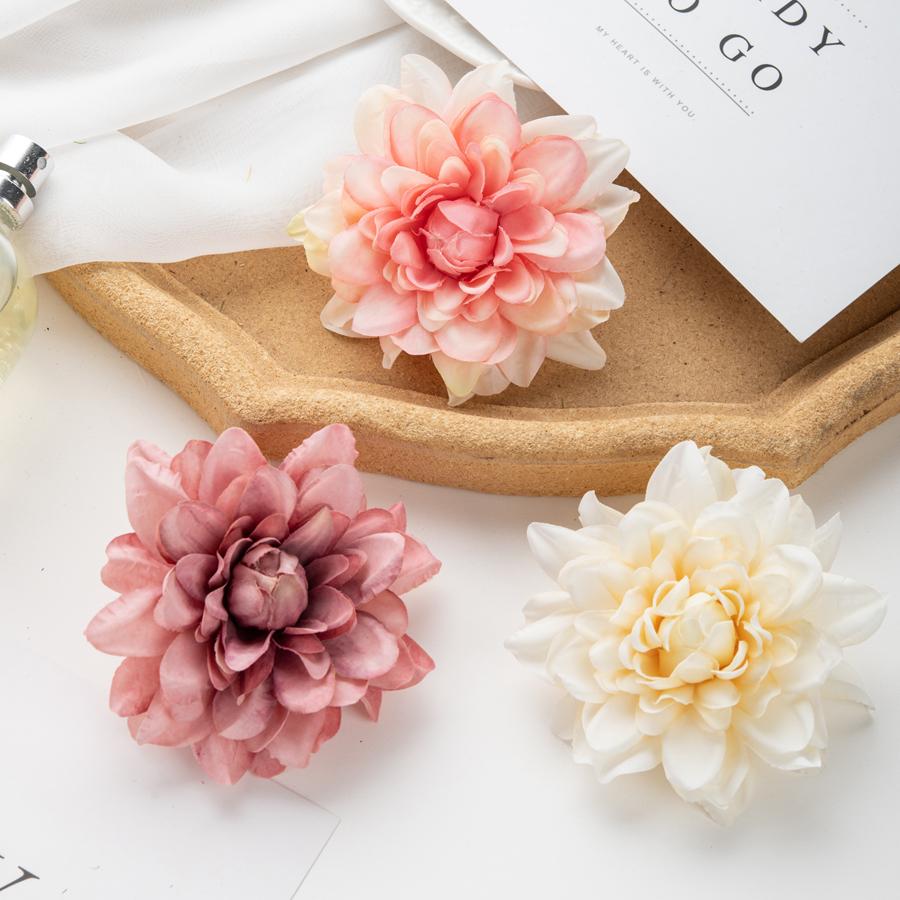 5/10Pcs Artificial Flowers Silk Chrysanthemum DIY Gifts Box Scrapbook Wedding Arch Home Garden Decor Christmas Wreaths Clearance