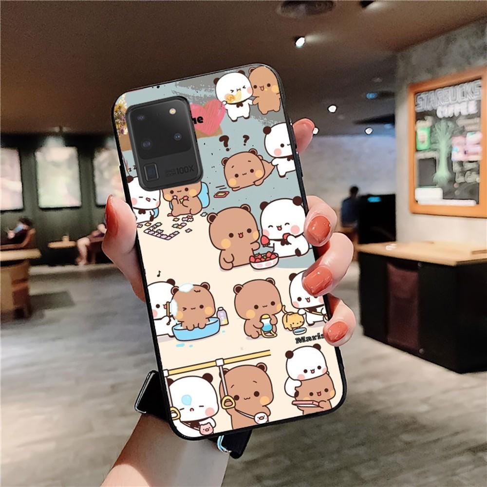 Cartoon Peach Mochi Cat Phone Case For Samsung S 20 21 22 23 Plus Ultra For Redmi Note 8 9 10 11 For Huawei Y 5 6 9