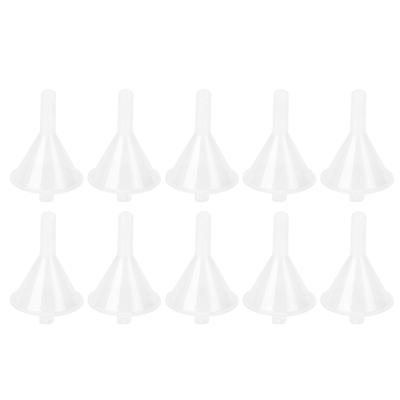 10pcs Small Transparent Funnels Multi Purpose Filling Tools for Cosmetic Liquids Perfume