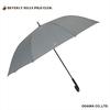 Ogawa (Ogawa) BHPC (Beverly Hills Polo Club) Long Umbrella, Gray, Solid Color, Large Size, One-Touch Jump Closure, Brand Logo, Simple Design, 71159
