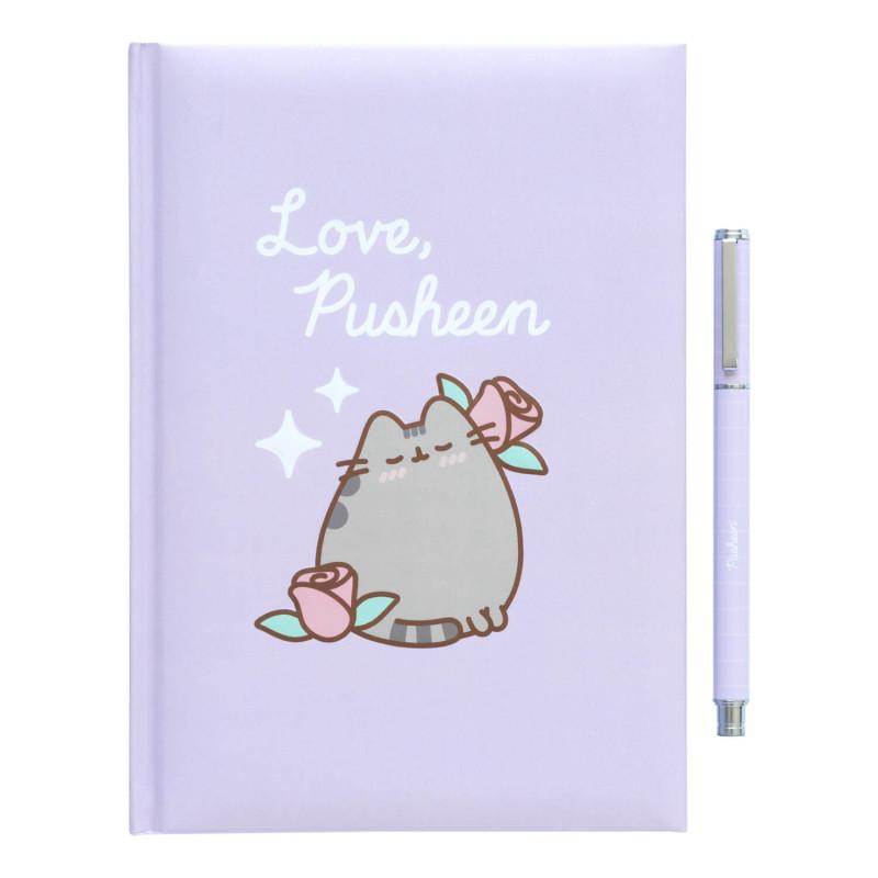Pusheen - A4 Binder from the Purrfect Love Collection (2 Rings, Elastic Band)