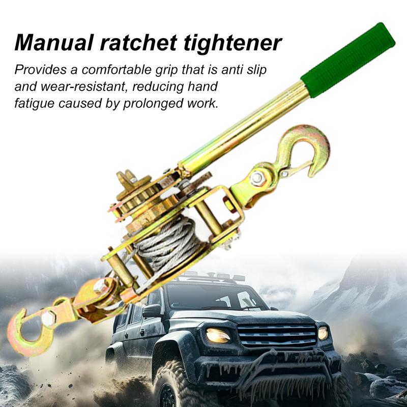Rope Ratchet Tightener Wire Tightener Rope Tensioner Manual Tensioner Rope Tightener Ratchet Pulley With Reinforced Gears