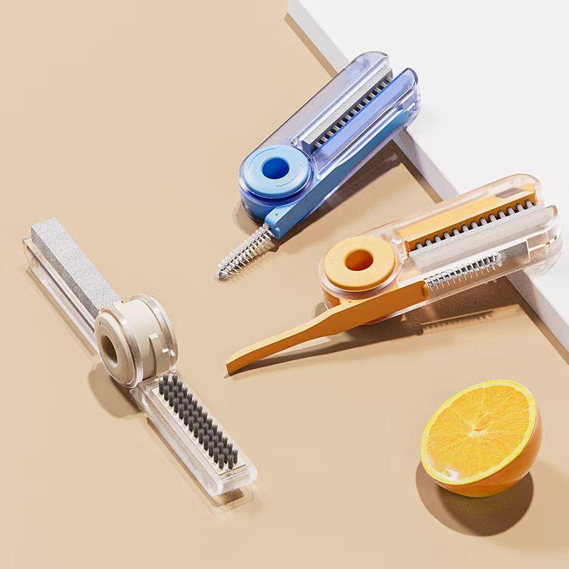Youqin 4-in-1 Cup Lid & Thermos Cleaning Brush Set небесно-голубой