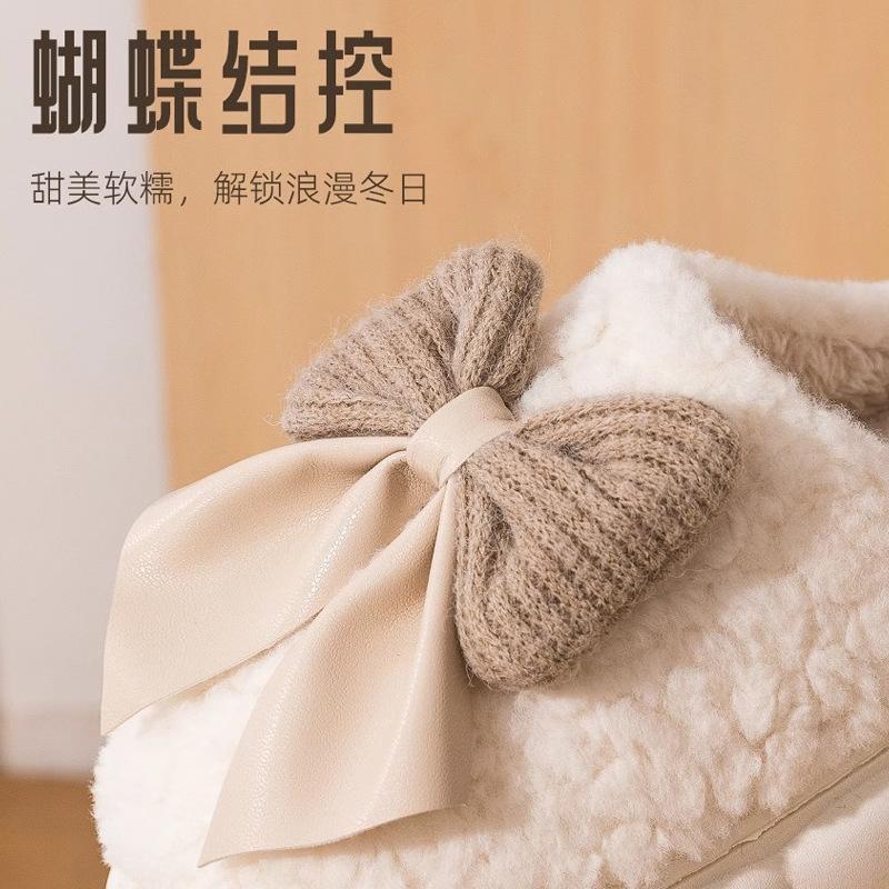 Cotton slippers 2025 new autumn and winter home indoor warm couple plush slippers winter