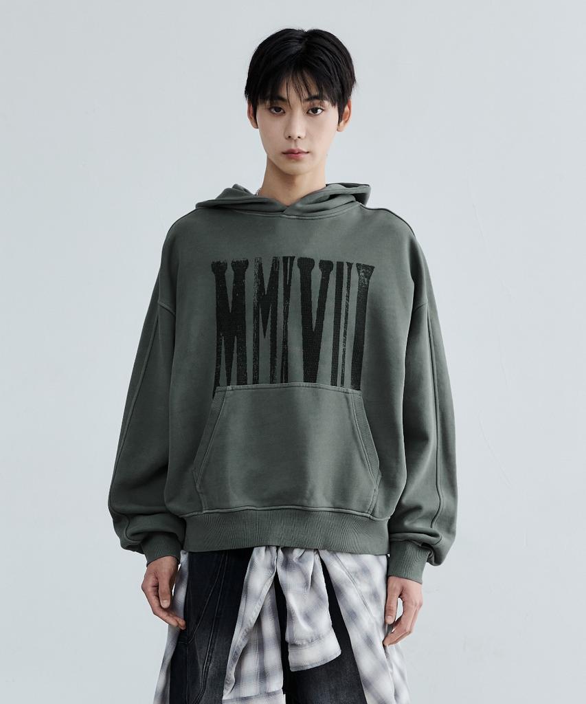 Mmxviii Vintage Hoodie Dusty Mint