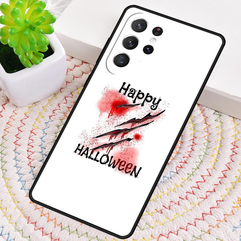 HALLOWEEN BLOODY SPLATTER Silicone Phone Case For Samsung Galaxy Note 10 Pro S26 S25 S24 S23 S22 S21 Plus S25Ultra Capa Cover