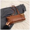 2025 simple retro texture large capacity commuter bag square student leisure tote bag portable shoulder messenger bag