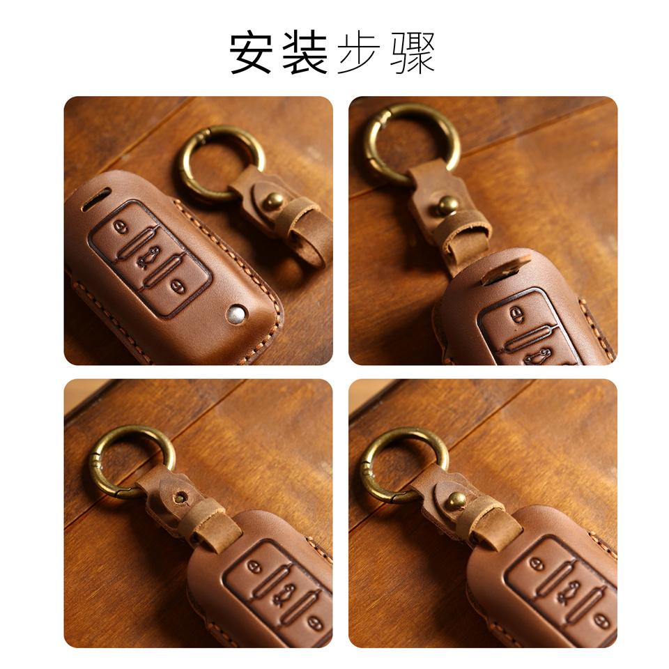 Leather Car Smart Key Case Cover Shell for Mercedes Benz A C E S Class GLS GLA GLC CLS W205 W222 W213 W177 X167 Accessories