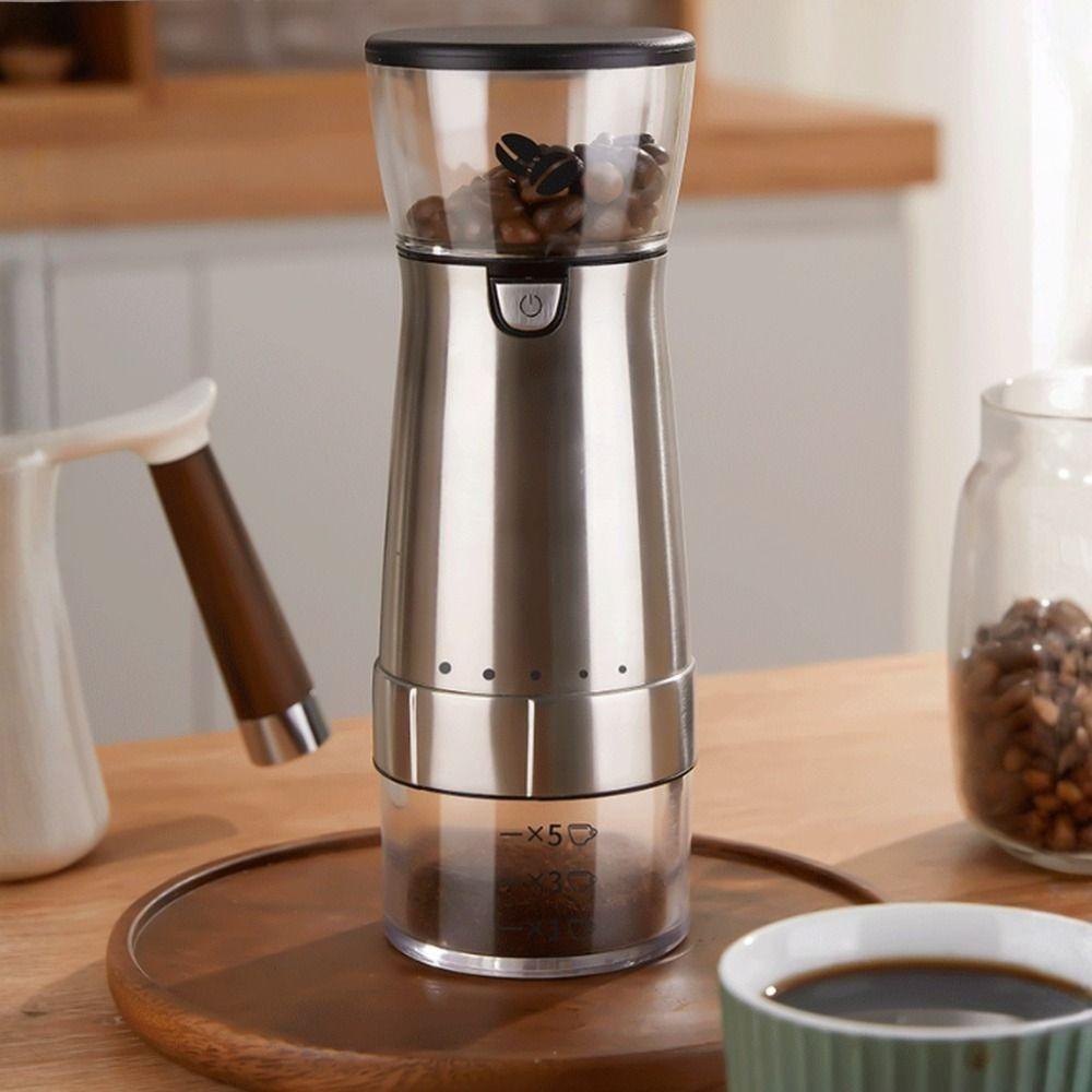 USB Rechargeable Portable Electric Coffee Grinder Automatic Coffee Bean Grinding Machine  Travel