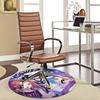1pc Anime Design Round Carpet - Office Chair Mat, Non-Slip Rug for Home Decor, Living Room