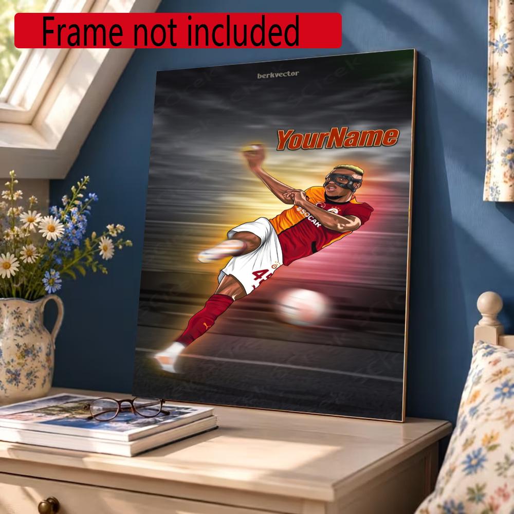 Galatasaray Customize Your Name Diamond Painting Round Diamond Diy Frameless Holiday Artwork Suitable For Home Office Wall Decoration
