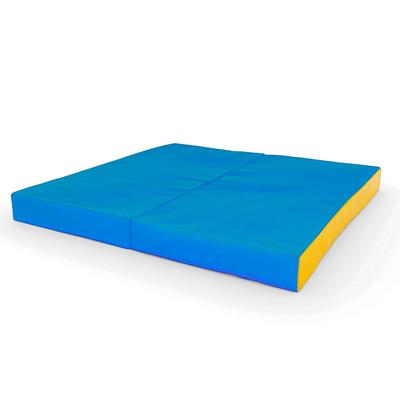 Gymnastic Mat Comet 100x100x10 Two-piece - Blue/yellow