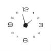 DIY Acrylic 3D Wall Clock Sticker Big Watch Wall Modern Home Office Room Decor Black