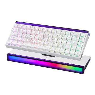 EPOMAKER Teclado Mecânico para Jogos Aula Hero68 HE com Fio, com Efeito Hall Rápido Ajustável 8kHz, Som, Retroiluminação RGB por Tecla, Ativação 0,01mm, Switches,