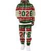 Men's Casual Sweatshirt Set for Fall Winter with Patterned Design, Comfortable Everyday Wear