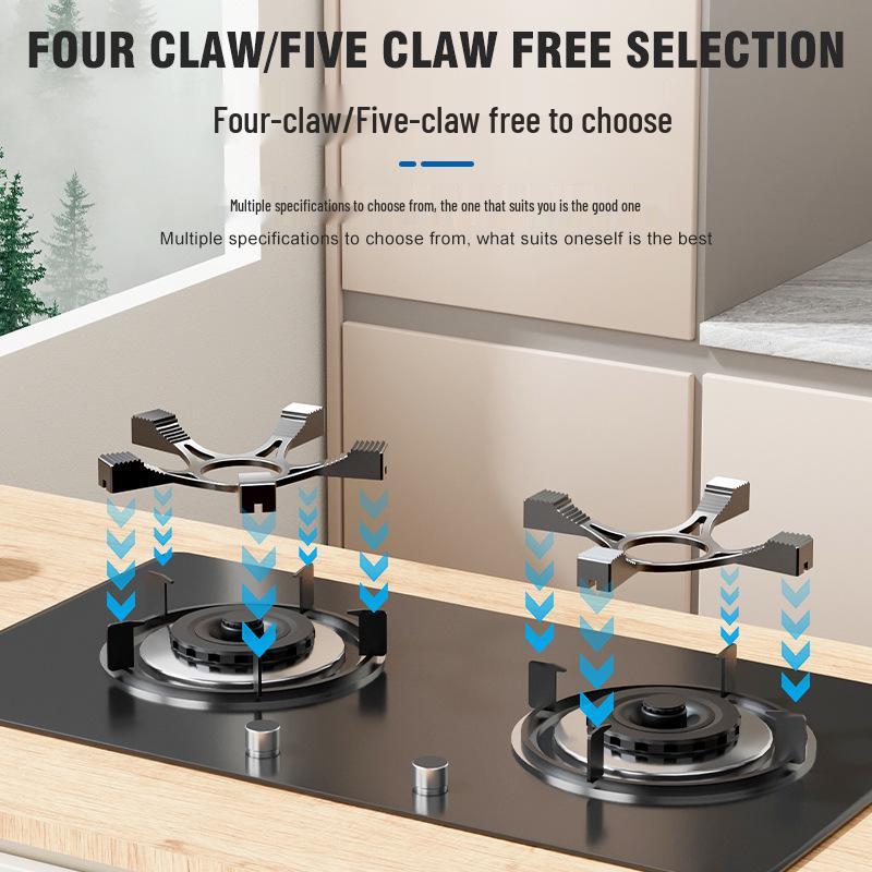 Universal Non-Slip Gas Stove Pot Stand with Integrated Thickened Support for Milk Pots