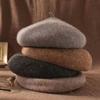 Beret Female British Retro Autumn and Winter Tide Ins Wool Literary Painter Hat Internet Celebrity Bud Hat