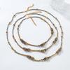 3Pcs/set Vintage Multi-layer Stone Beaded Necklaces for Women Fashion Jewelry Neck Accessories
