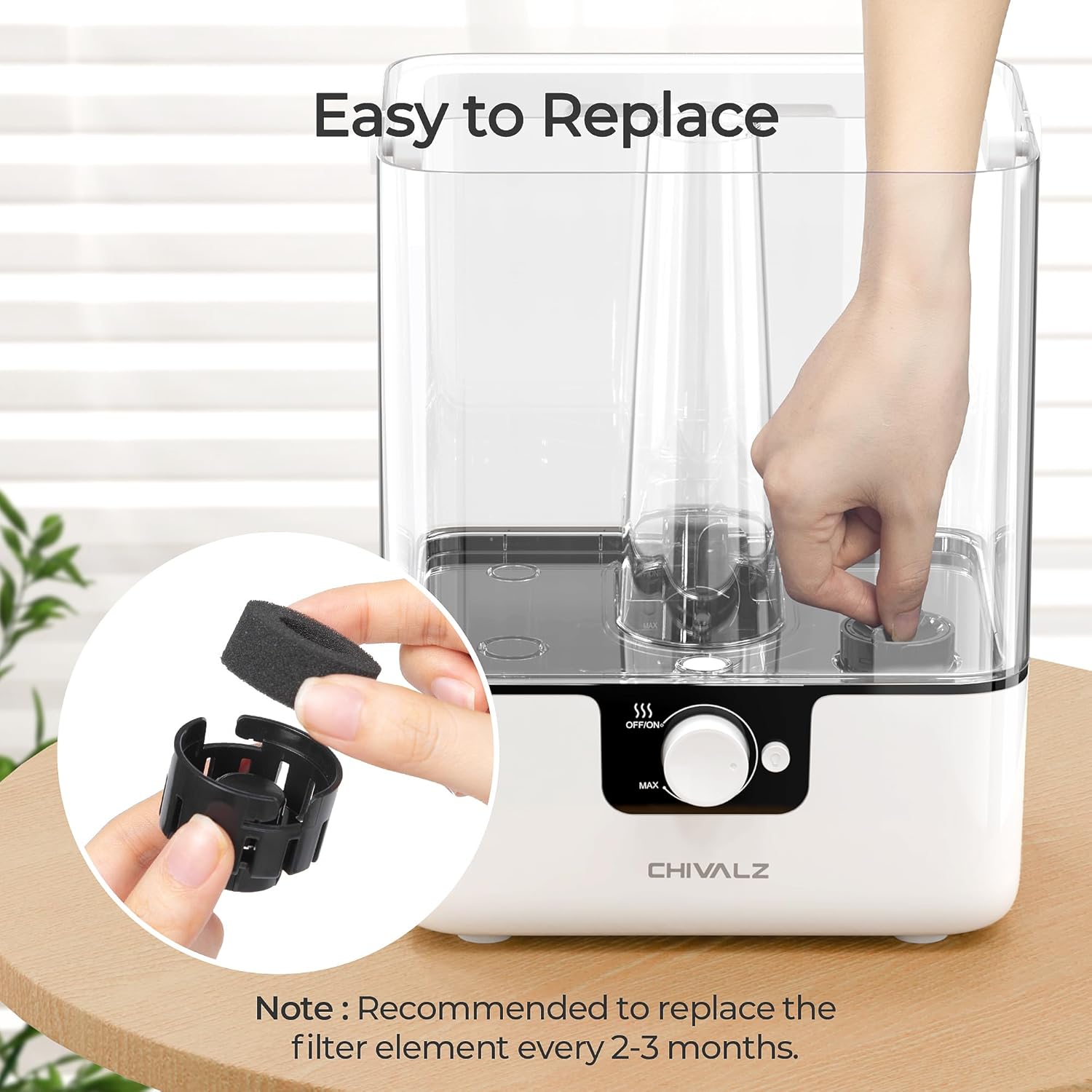 

CHIVALZ Humidifier Replacement Filters 10 Pack + Aroma Pads 10 Pack, Compatible with YZY6001 Humidifier, Improve Humidification Efficiency, Aroma for