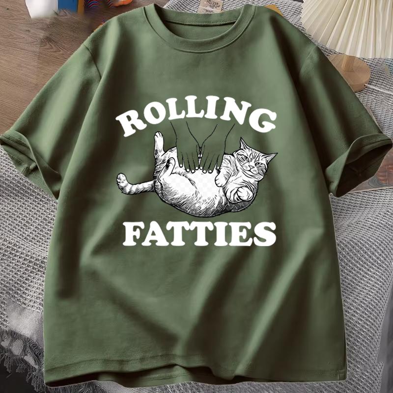 Cute Cat Paw Print Short Sleeve Tshirt Cat Lover Gift Vintage Casual Tee Cat Dad Gift Casual Graphic Tshirt Crewneck Tops