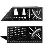 Multi-functional 45/90 Degree Angle Ruler Precisie Woodworking Square Ruler Scribing Gauge