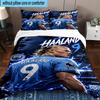 3PCS Erling Haa-land's Electric Moment Bedding Set,Including 1pc Duvet Cover And 2pcs Pillowcases Perfect for Bedroom, Dormitory, Fan Christmas gift
