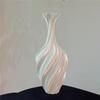 Vintage Stil 3D Gedruckte Blumenvase Wirbelmuster Minimalistische Blumendekoration Wohnzimmer