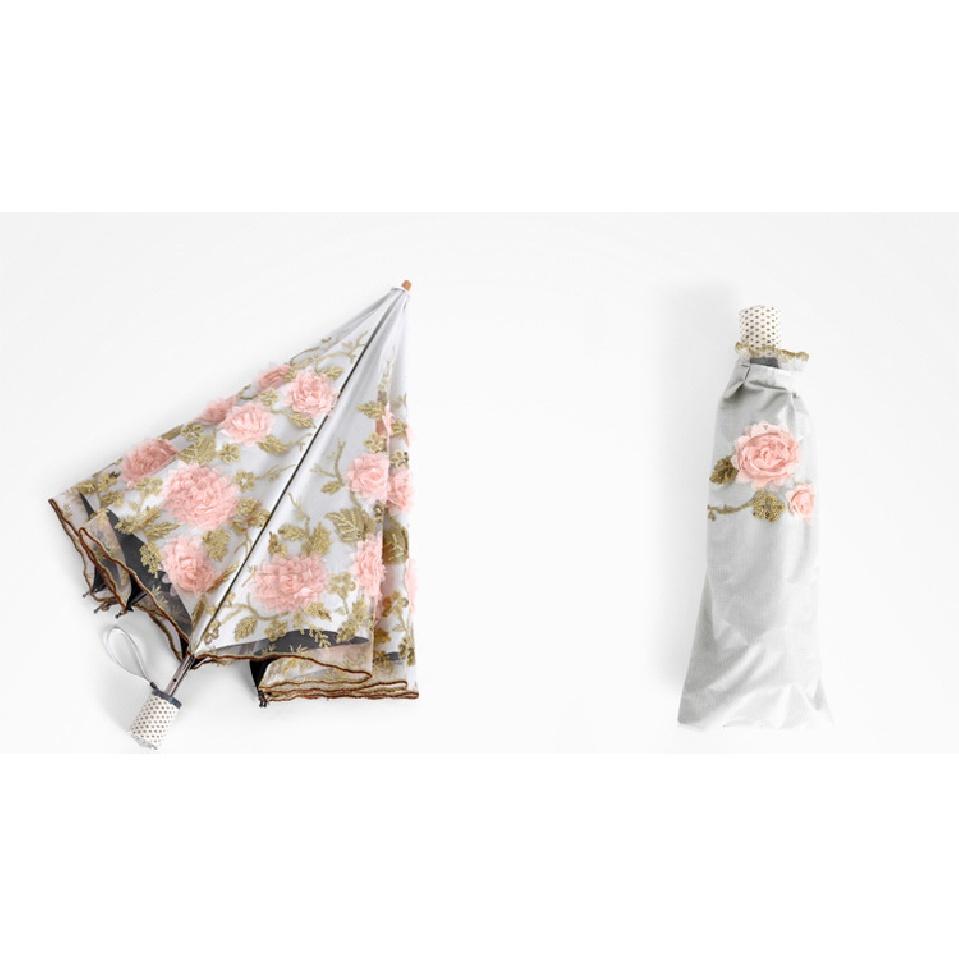 Spitze Up Blume Regenschirm Für Frauen Sommer Sonnenschirm Folding Sonnenschutz Garten Uv Regenschirm Tragbare Dame Schöne Strand Paraplu Regen