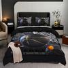 Soft Breathable 3pcs Sports Basketball HD Printing Duvet Cover Set 1 Duvet Cover + 2 Pillowcase Bedding Set For Home