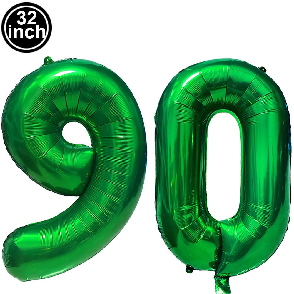 Green Large Numbers Balloon 32 Inch 0 1 2 3 4 5 6 7 8 9 Jungle Birthday Digit Bachelorette Balloons Figure Golob Party Ballon