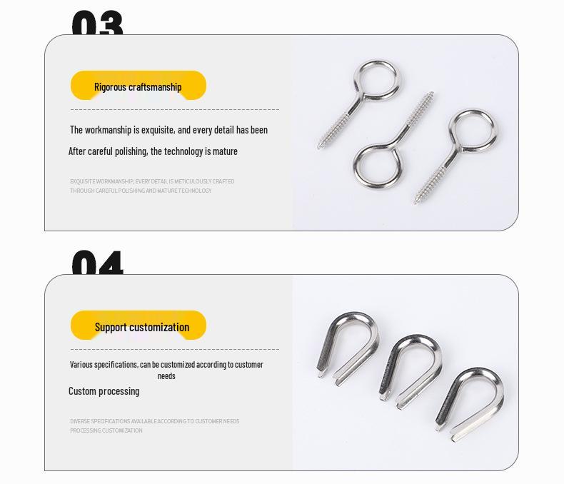 Stainless Steel Wire Rope Suspension Kit for Industrial Traction & Lifting