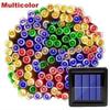Outdoor Waterproof Solar LED Star Fairy String Lights for Christmas and Garden Decoration