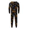 Halloween Print Family Matching Hooded Long Sleeved Zippered Jumpsuit Set