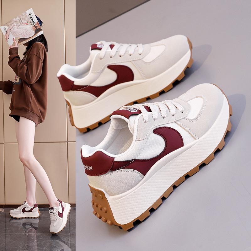 Women's shoes new Forrest Gump dad shoes women's 2025 spring versatile running sports platform heightening casual shoes AM1091