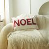 Christmas Plaid Pillowcase with Embroidered Letters
