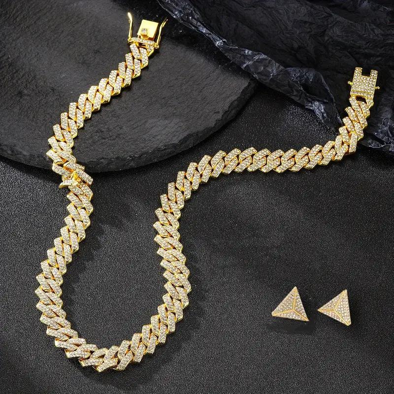 Trendy Cuban Link Earrings - Men s Hip Hop Jewelry