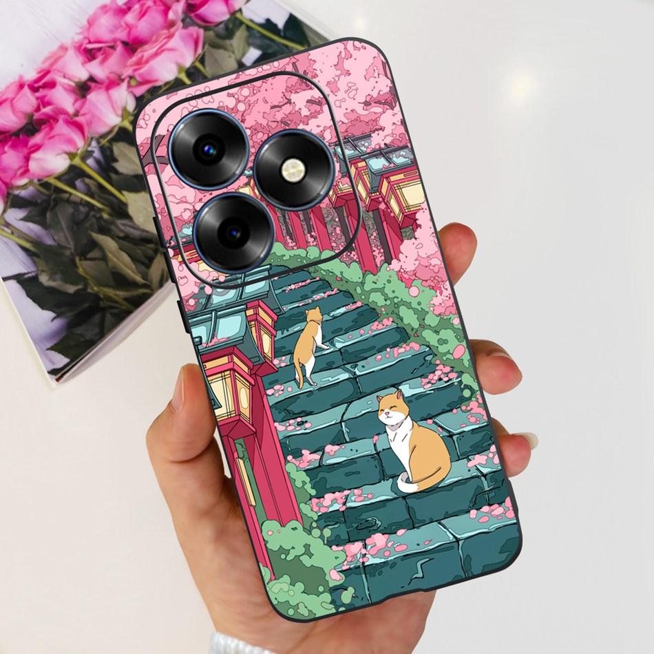 For Itel S23 Plus S681LN case itel S23 S665L Fashion Elegant Painted Soft Silicone TPU Phone Back Cover For Itel S23+ S23Plus