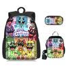 Poppy Playtime3 Animali dell'Orrore Sorridenti Creature Sorridenti Zaino a Tre Pezzi