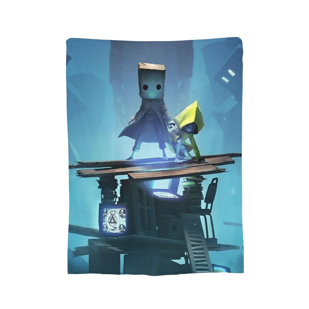 Little Nightmares Horror Blanket Cover Video Game Plush Throw Blanket Summer Air Conditioning Printed Soft Warm Bedsprea,
