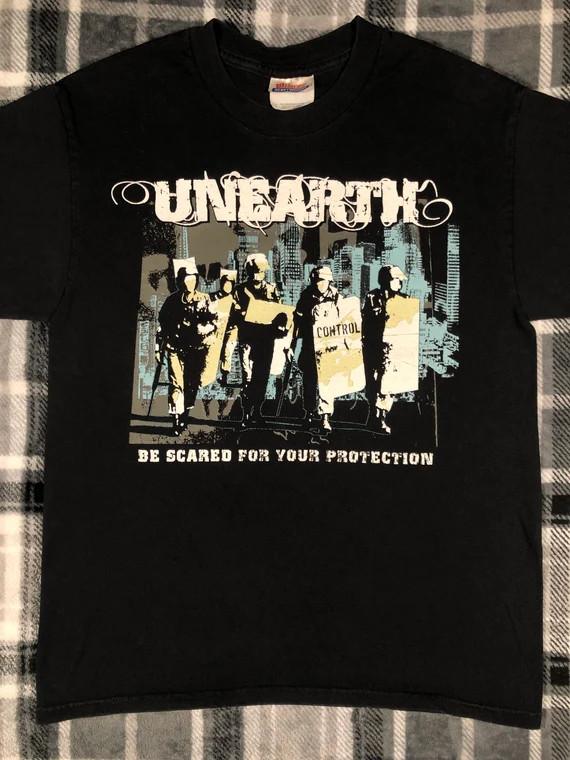 Unearth - Vintage Y2K - Hardcore Metal Rock Band T Shirt EN293 Unisex T-Shirt L