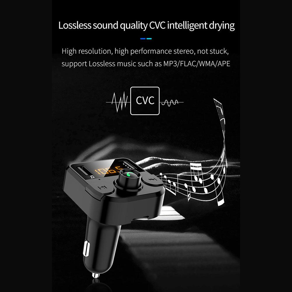 FM Transmitter MP3 Music Player Car Kit BT36B LED Digital Display Wireless Multi-functional Quick Charging Adapter