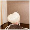 Heart-Shaped Acrylic Evening Crossbody Bag for Women