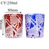 Edo Kiriko Drinking Glass Old Fashioned Crystal Whisky Cup For Scotch Bourbon Hand Cut Design Cocktail Glass With Gift Box 1PC