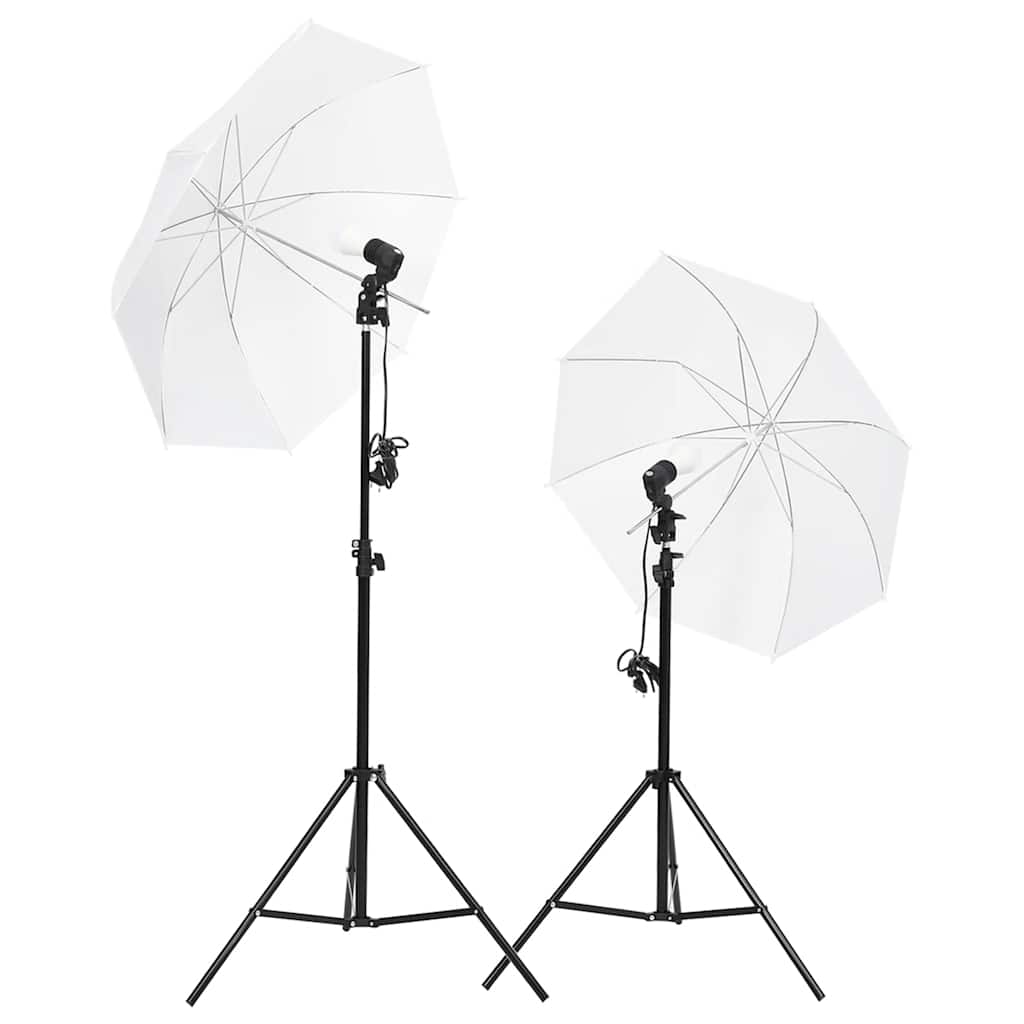 Vidaxl Photographic Studio Set With Lamps And Background
