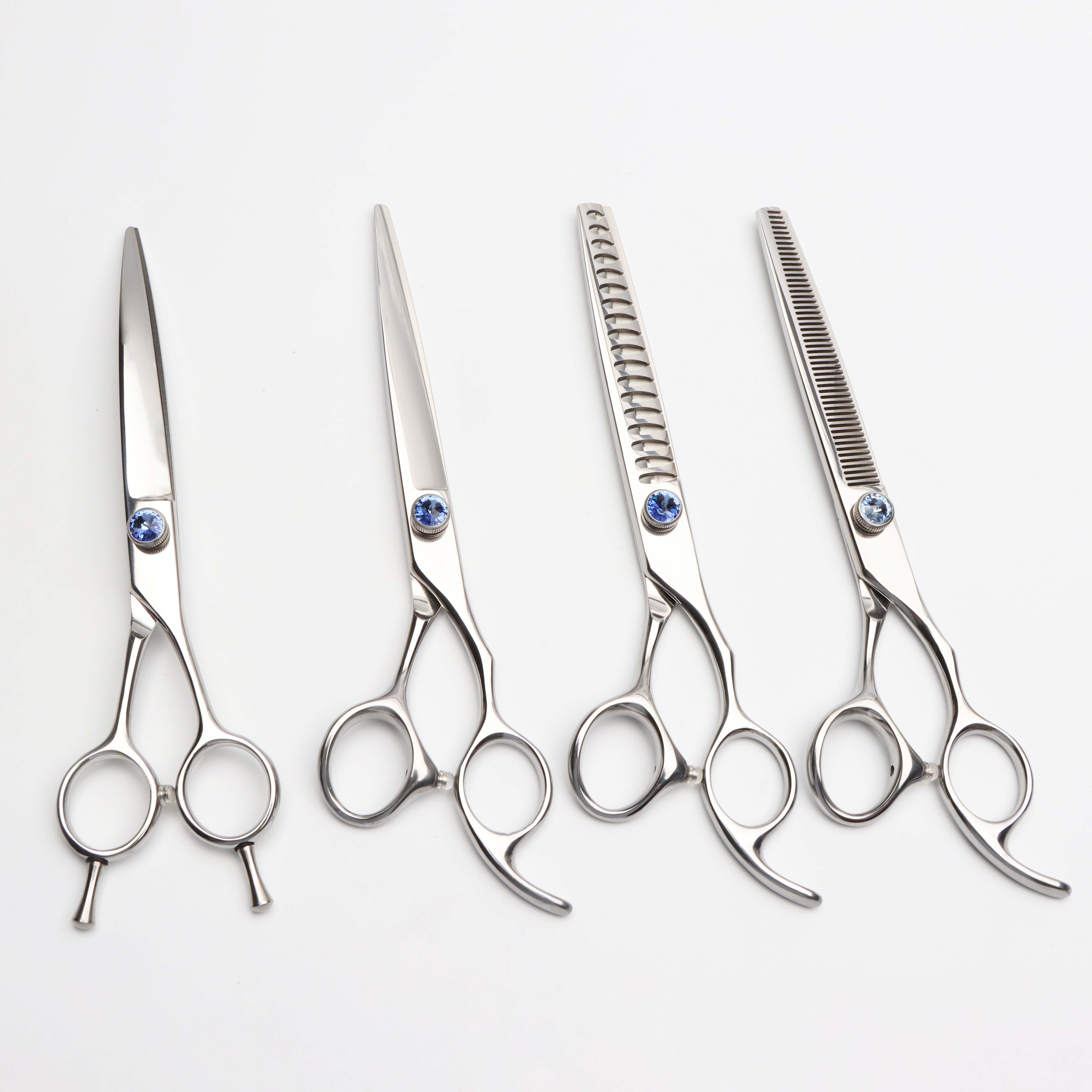 Grooming Scissors Set for Pet Cat Dog Stainless Pet Dog Grooming Scissors Set Curved